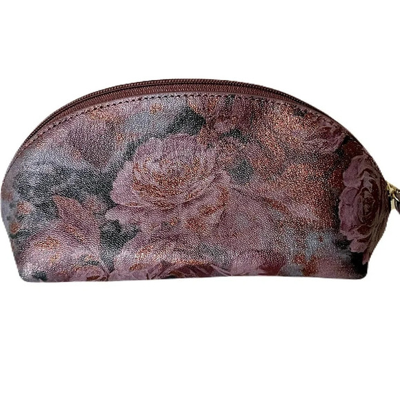 JACKFRENCH London/ Leather/ Cosmetic/ Travel/ Roses with metallic bronzed detail - Picture 4 of 9